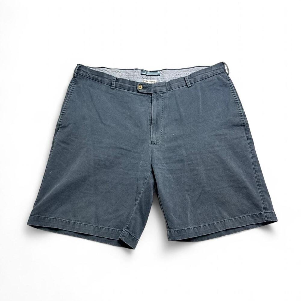 Peter Millar Blue Chino Shorts Men’s Size 38 Pima Cotton Casual Classic